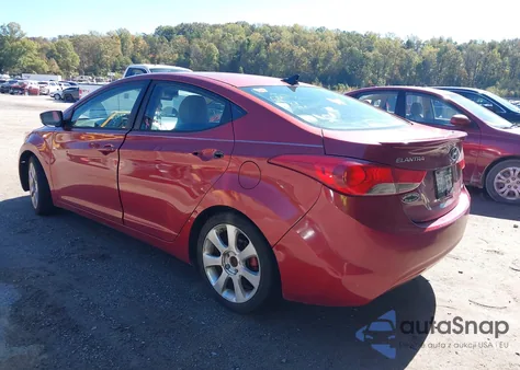 2012 Hyundai Elantra Limited (Ulsan Plant) from USA, damaged, VIN KMHDH4AE8CU355552